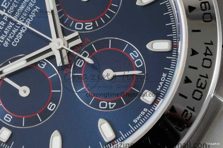 116509 on Best Edition Dial Daytona QF Bracelet SA4130 1:1 SS Blue 0112